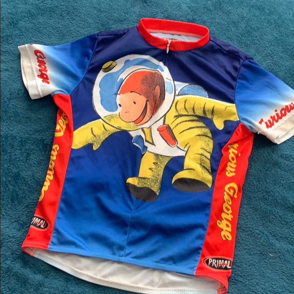 PRIMAL KIDS CURIOUS GEORGE CYCLING JERSEY M